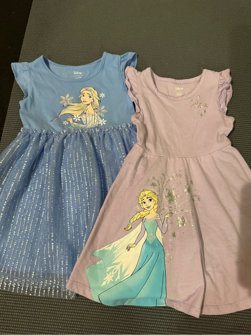 Disney Girls Elsa Twirl Dresses - Blue & Lavender
